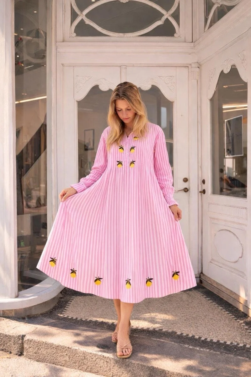 A-View - Alize Dress AV8094 - 107 - Rose/Yellow