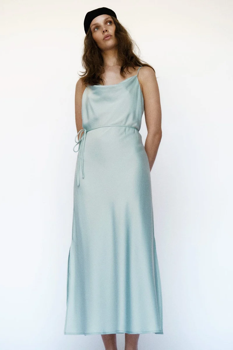 YAS - Yasthea Strap Long Dress - 4971152 Skyway