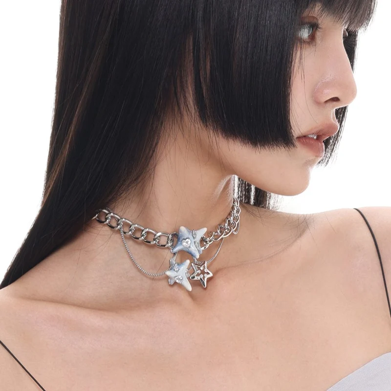 Grunge Starfish Halsband för kvinnor