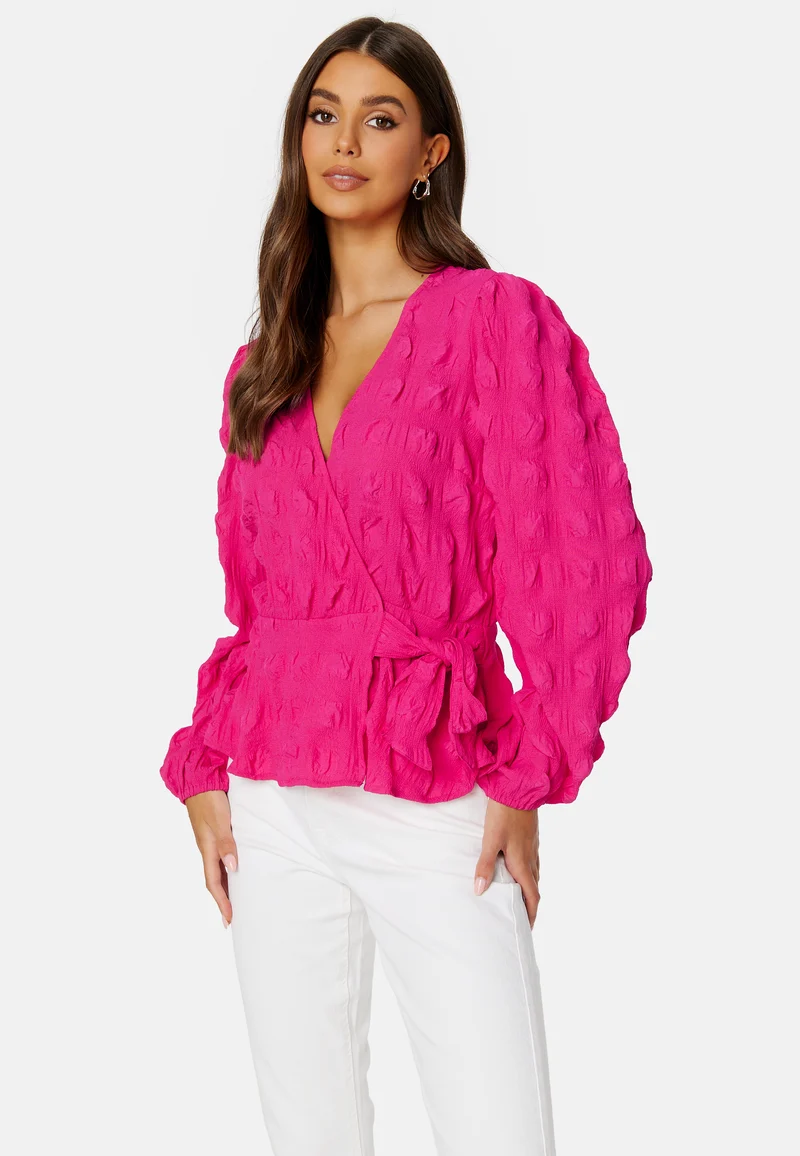 Triniti wrap blouse
