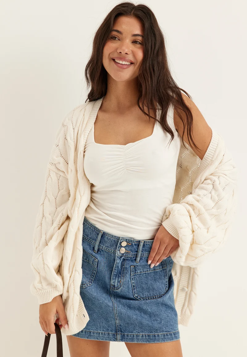 Denim Mini Skirt