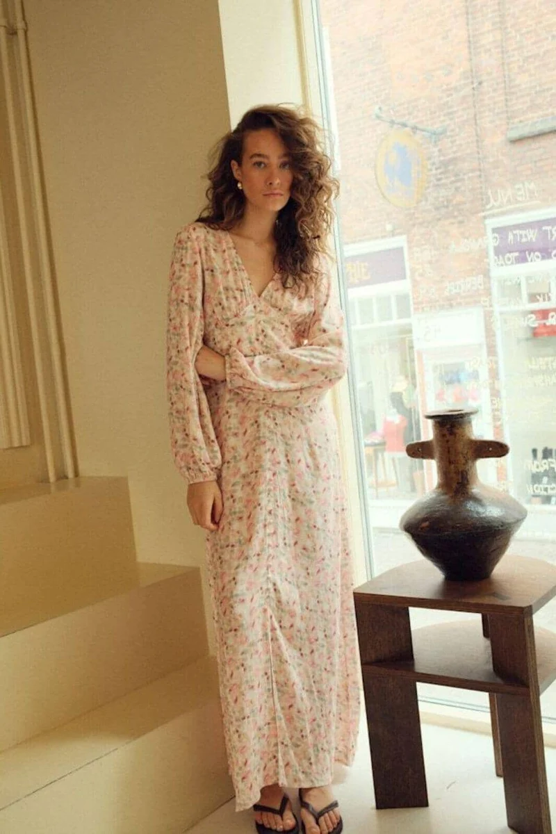 Noella - Lilith Maxi Dress 14160005 - 1389 - Cinthia Pink Print