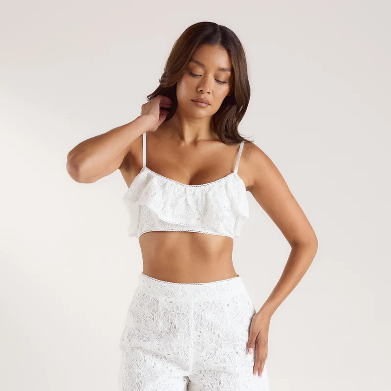 Lace Bralette - Vit