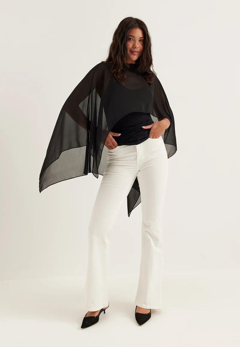 Sheer Chiffon Cape
