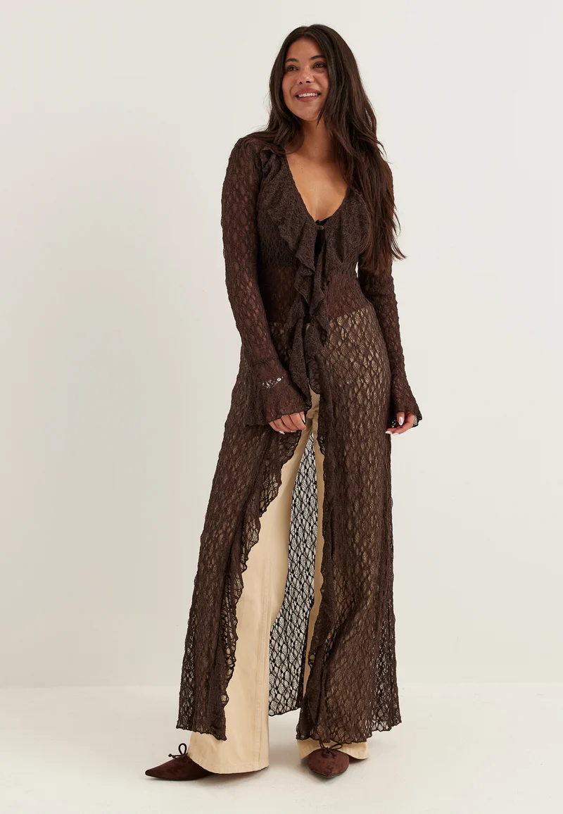 Lace Cardigan Dress