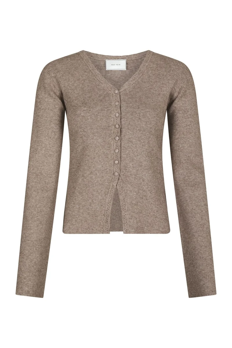 Neo Noir - Melia Knit Cardigan 170717 - 119 - Sand Melange