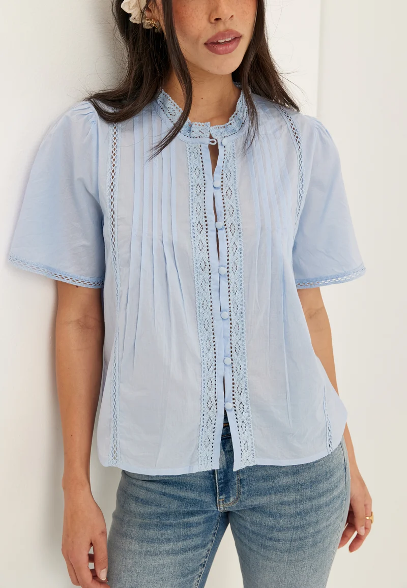 Pleated Detail Blouse