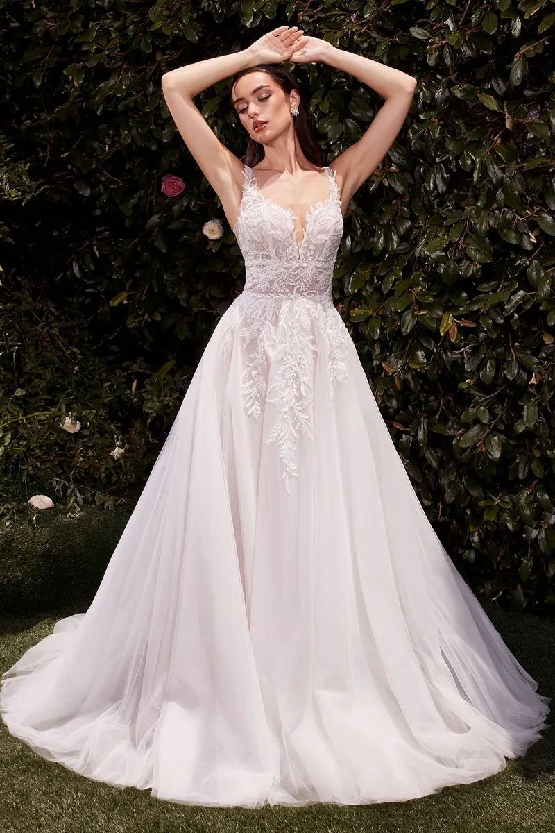 Bröllopsklänning i lager i tyll från Cinderella Divine CDS511W - Speciellt tillfälle