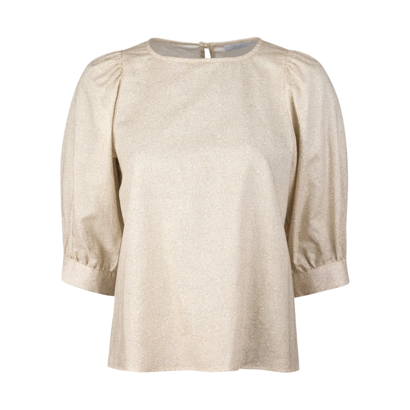 Carmen Blouse - 221 Beige pattern
