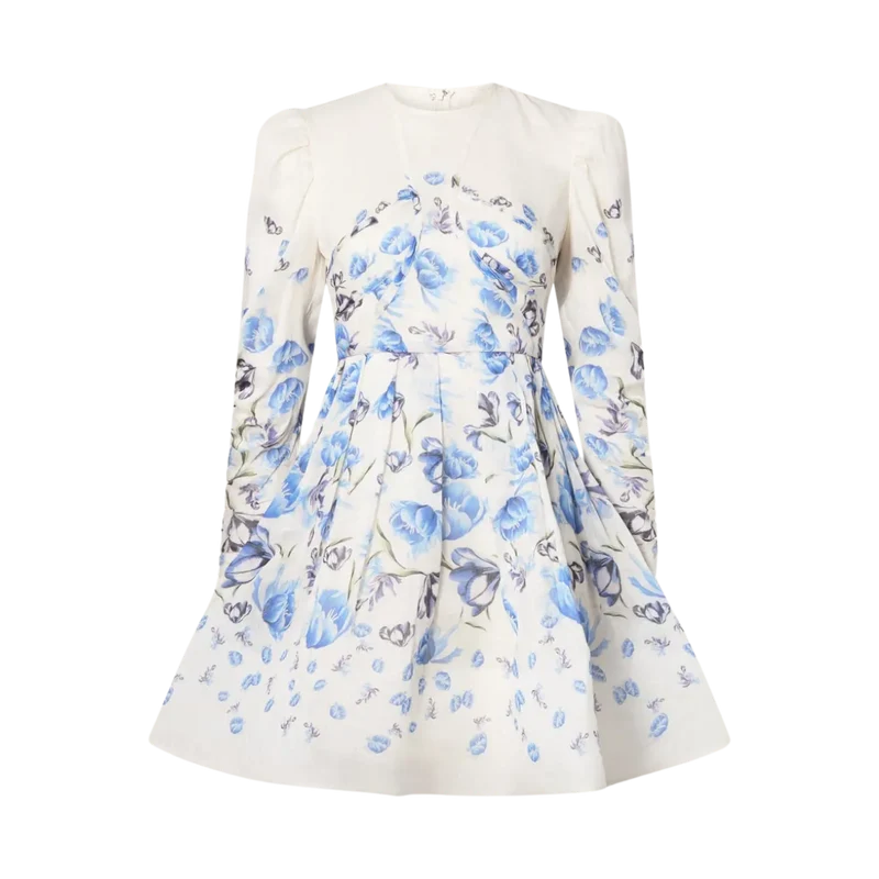 Leoni Mini Dress - Tulip Blue