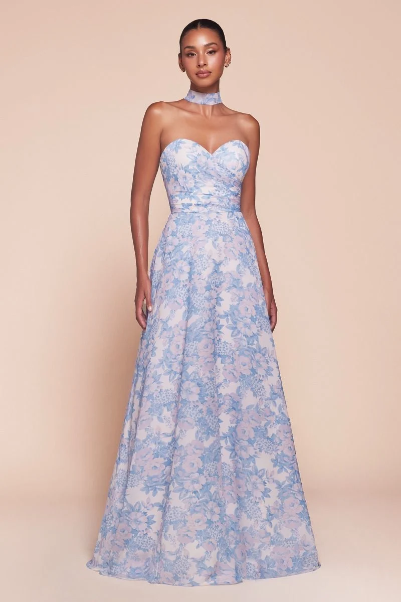 Axelbandslös Sweetheart Neckline A-line klänning från Cinderella Divine 7443 - Speciellt tillfälle/kurvor
