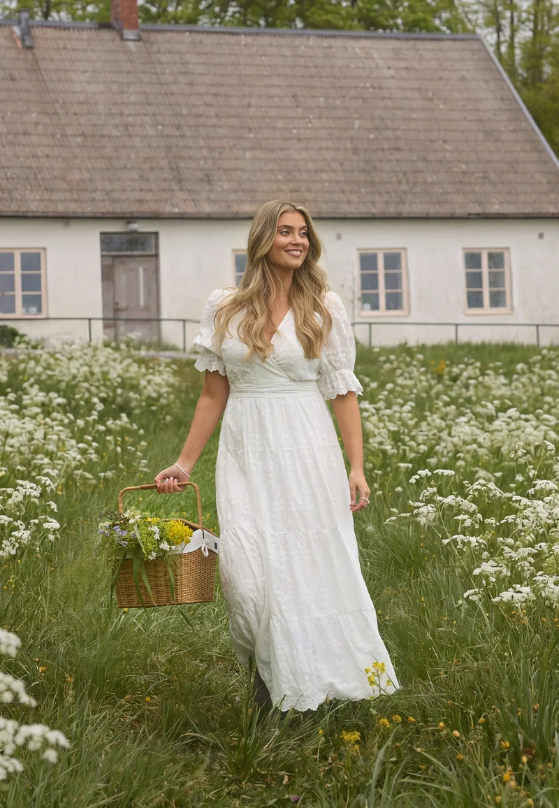 Broderie Anglaise Maxi Dress