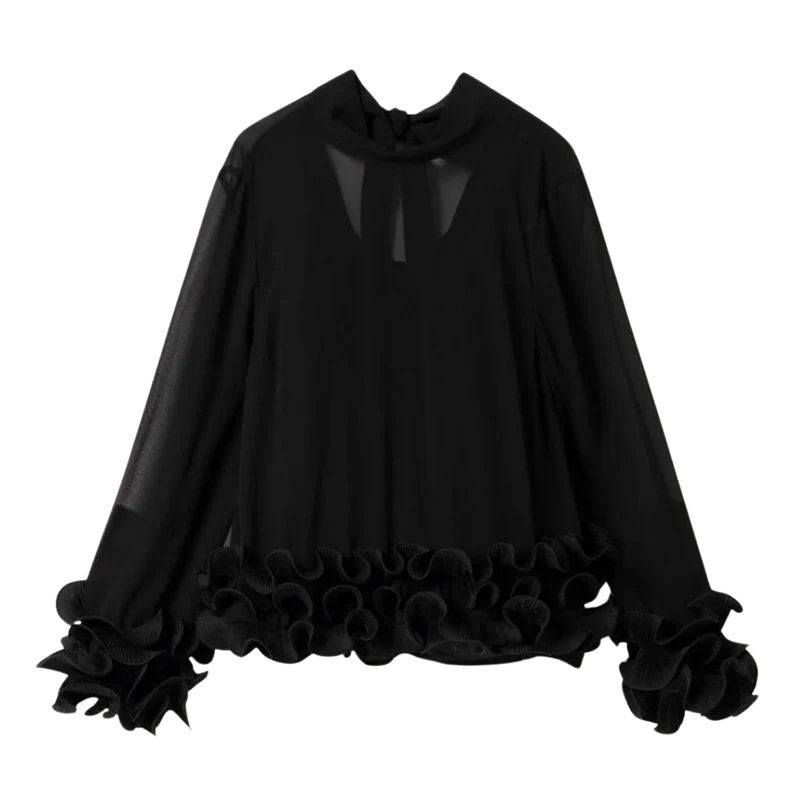 N-Latanietta Blouse - Black