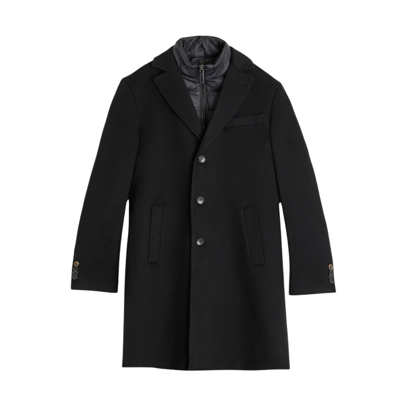 Cashmere Coat Sultan Tech - Ebony Black