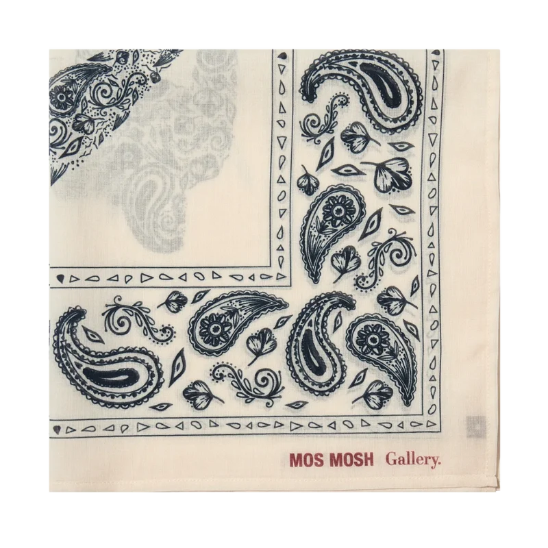 MMGMartin Paisley Neckerchief - Ecru