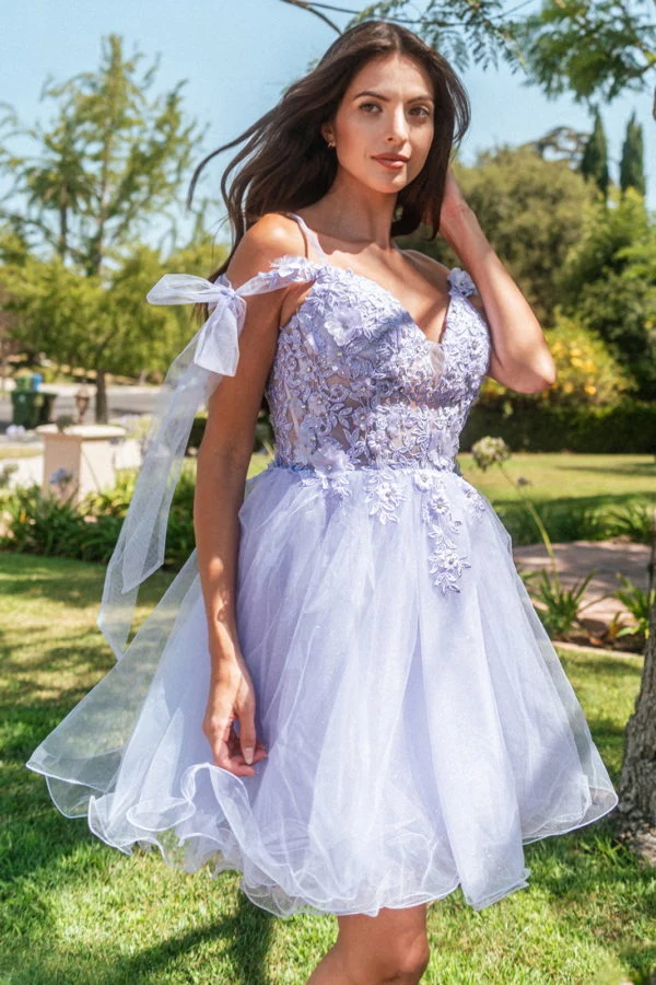 Elizabeth K - GS3513 - 3D Flower Sweetheart A-Line Cocktailklänning - Kort