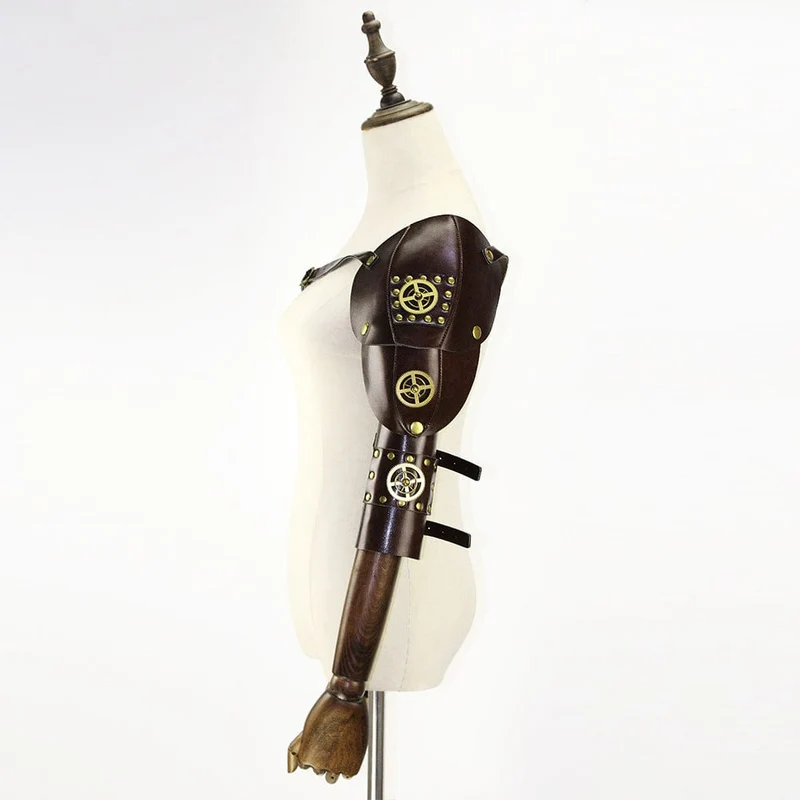 Steampunk Gear Splice Arm ärmar för män med rem