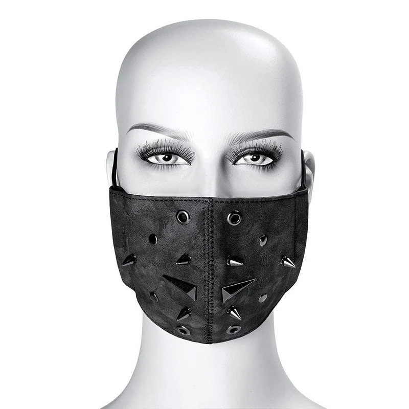 Unisex Steampunk Rivets Eyelets Mask