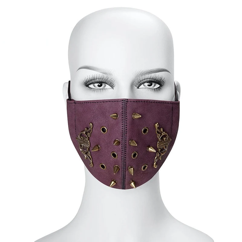Unisex Steampunk Badge Rivets Mask