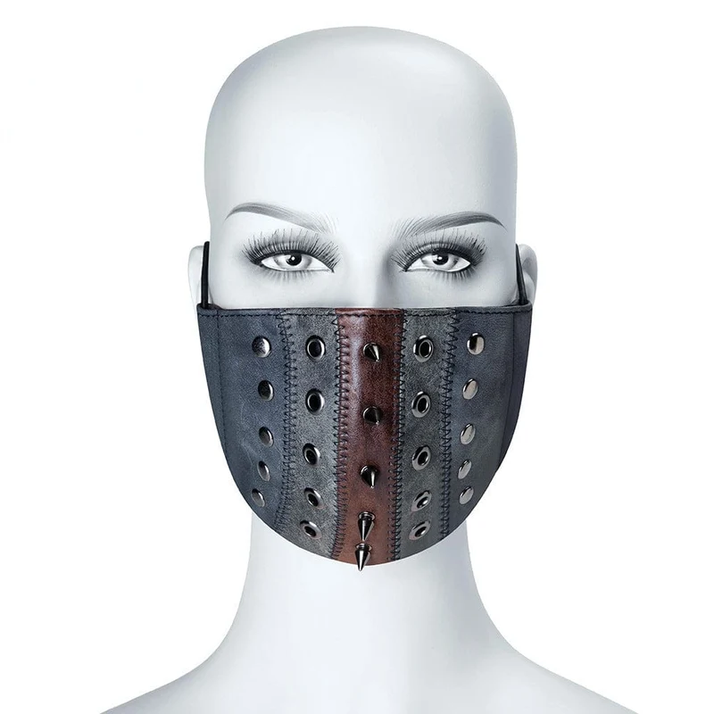 Unisex Steampunk Nitar Eyelet Stitch Mask