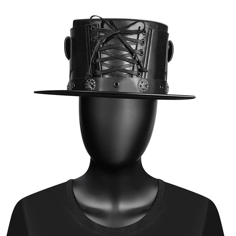 Steampunk Strappy Badge Hat för män