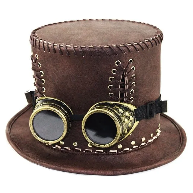 Steampunk Sutural Hat för män