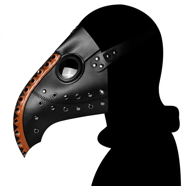 Steampunk Dubbelfärgad Nailed Masquerade Mask