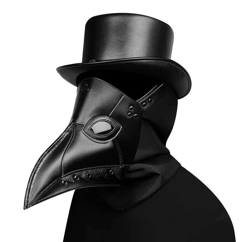 Steampunk Halloween-mask med bred näbb