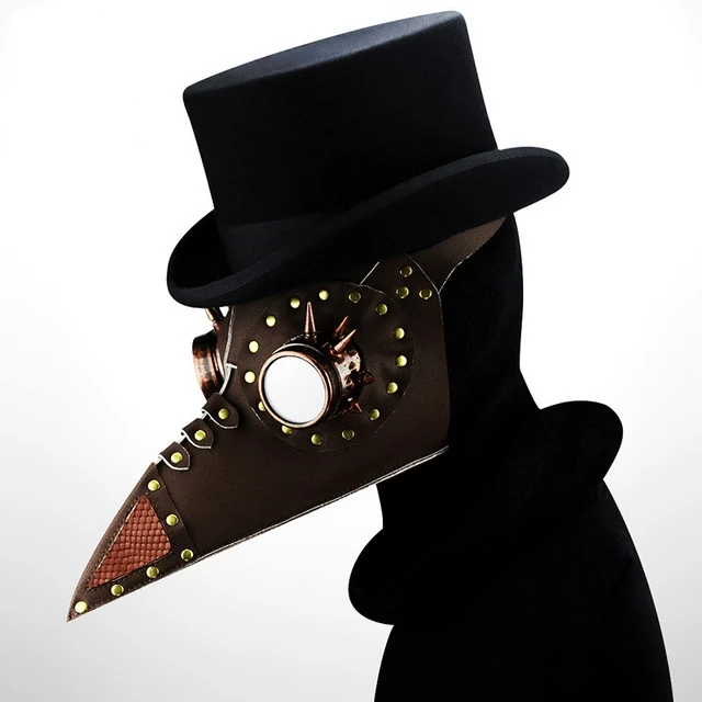 Steampunk Goggles Cosplay Beak Mask