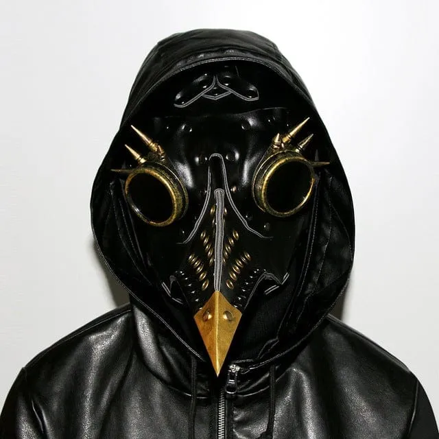 Steampunk Cutout Nailed Splice Beak Mask