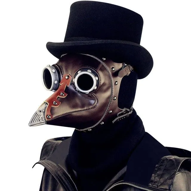 Steampunk Beak Buckles Splice Mask
