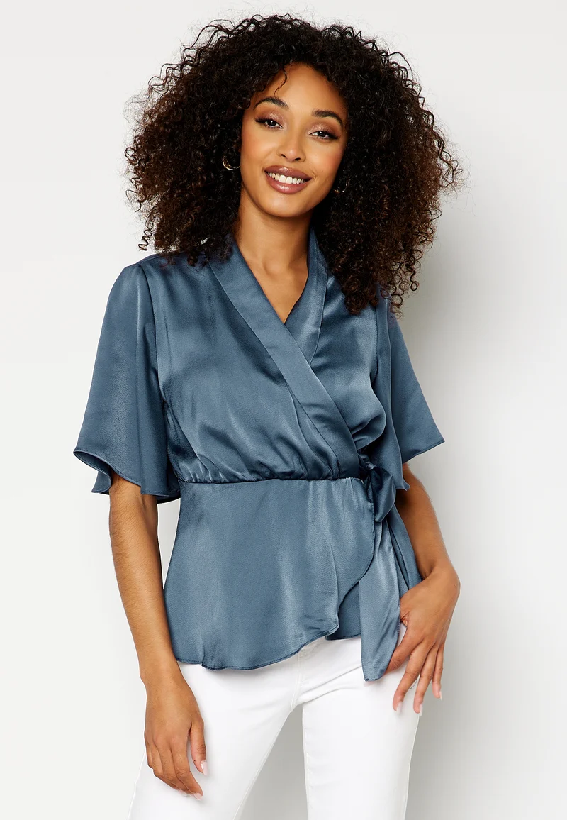 Amelia S/S Wrap Top