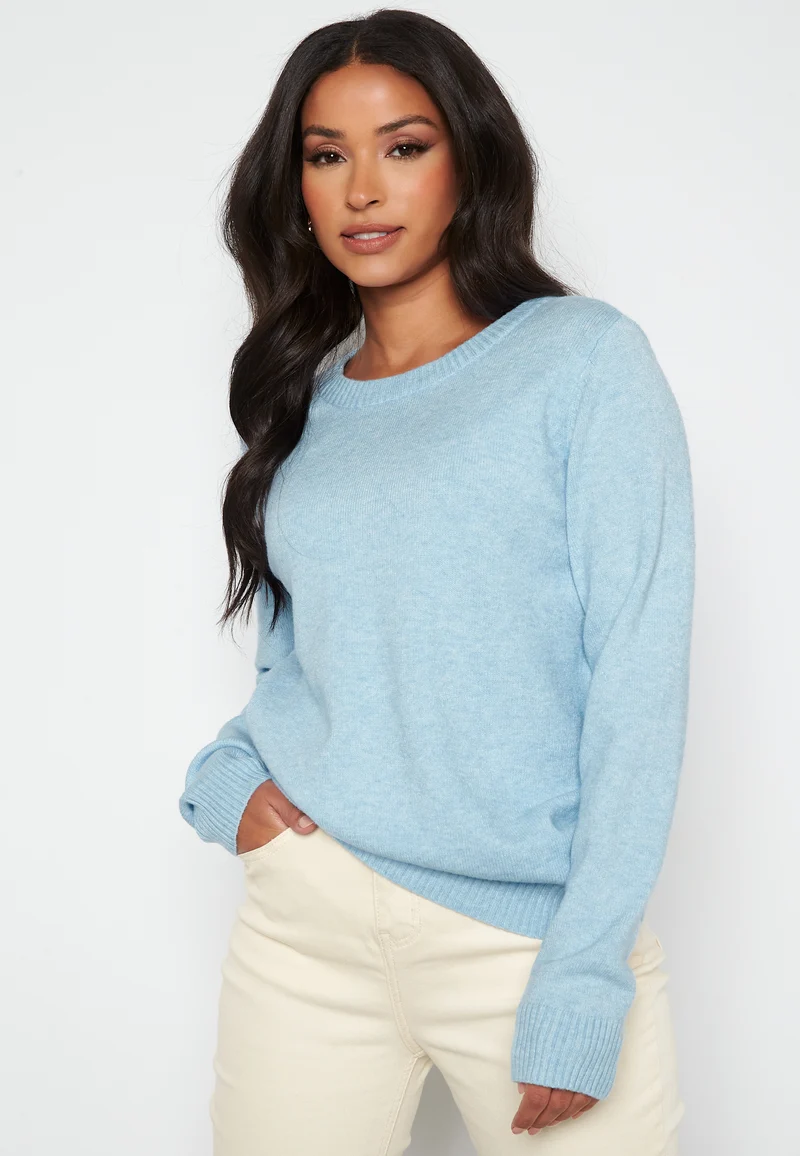 Viril O-neck L/S Knit Top