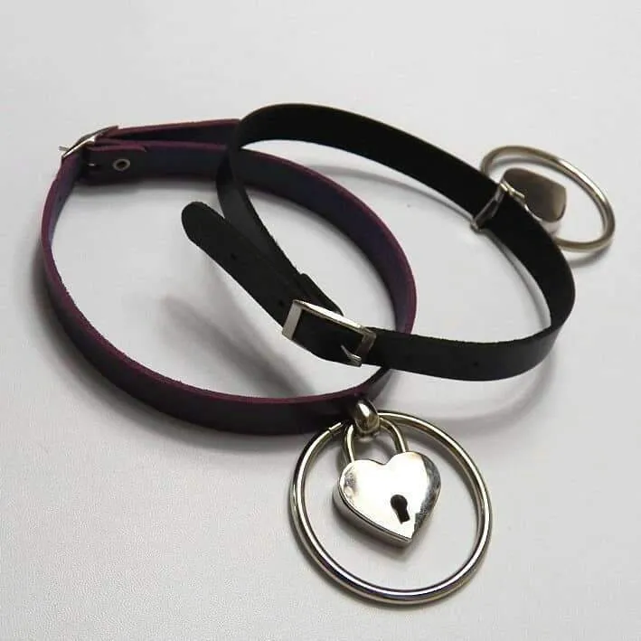 Punk Heart Lock Choker för kvinnor