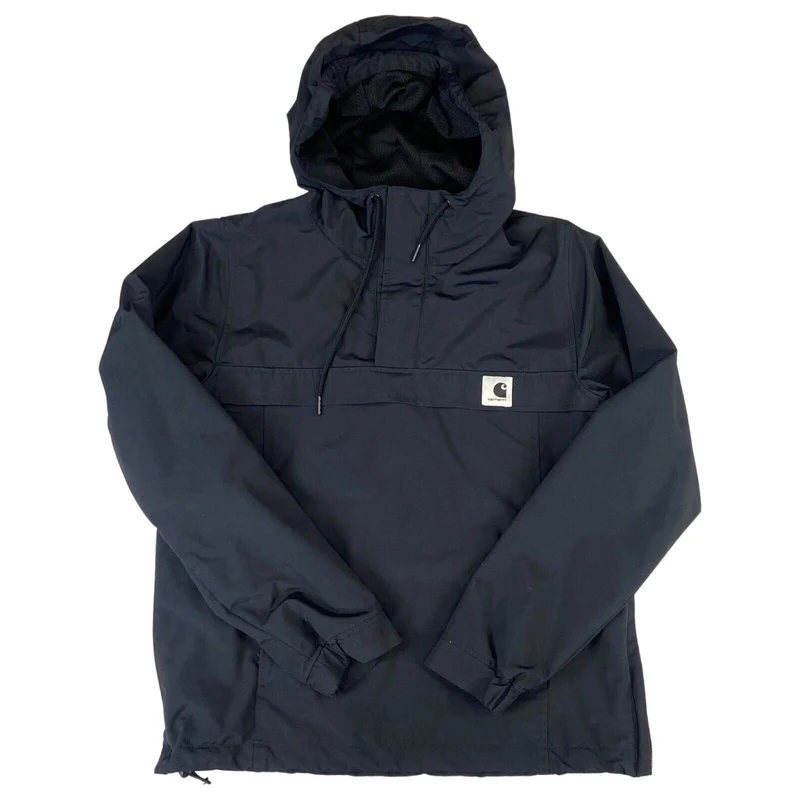 Vintage 00s Black Carhartt Pullover Waterproof Jacket M