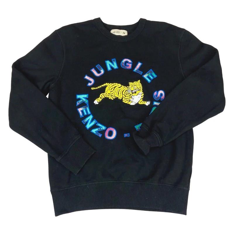 Preloved 2016 Kenzo X H&M Collaboration Graphic Embroidered Sweater Jumper M