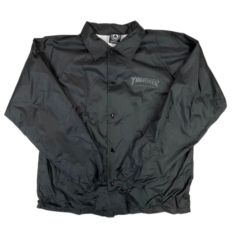 Blackout Thrasher Magazine San Francisco Skate and Destroy Windbreaker M