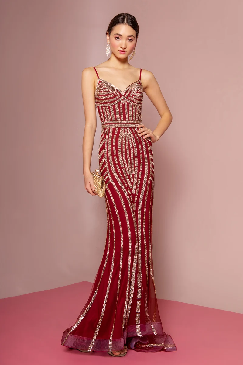 Spaghetti Strap Sweetheart Neckline Mermaid Dress från GLS by Gloria - GL1543 - Special Occasion/Curves