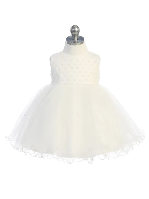 Baby Girl Ärmlös Criss Cross Beaded Bodice Klänning från TIPTOP KIDS - AS5782S