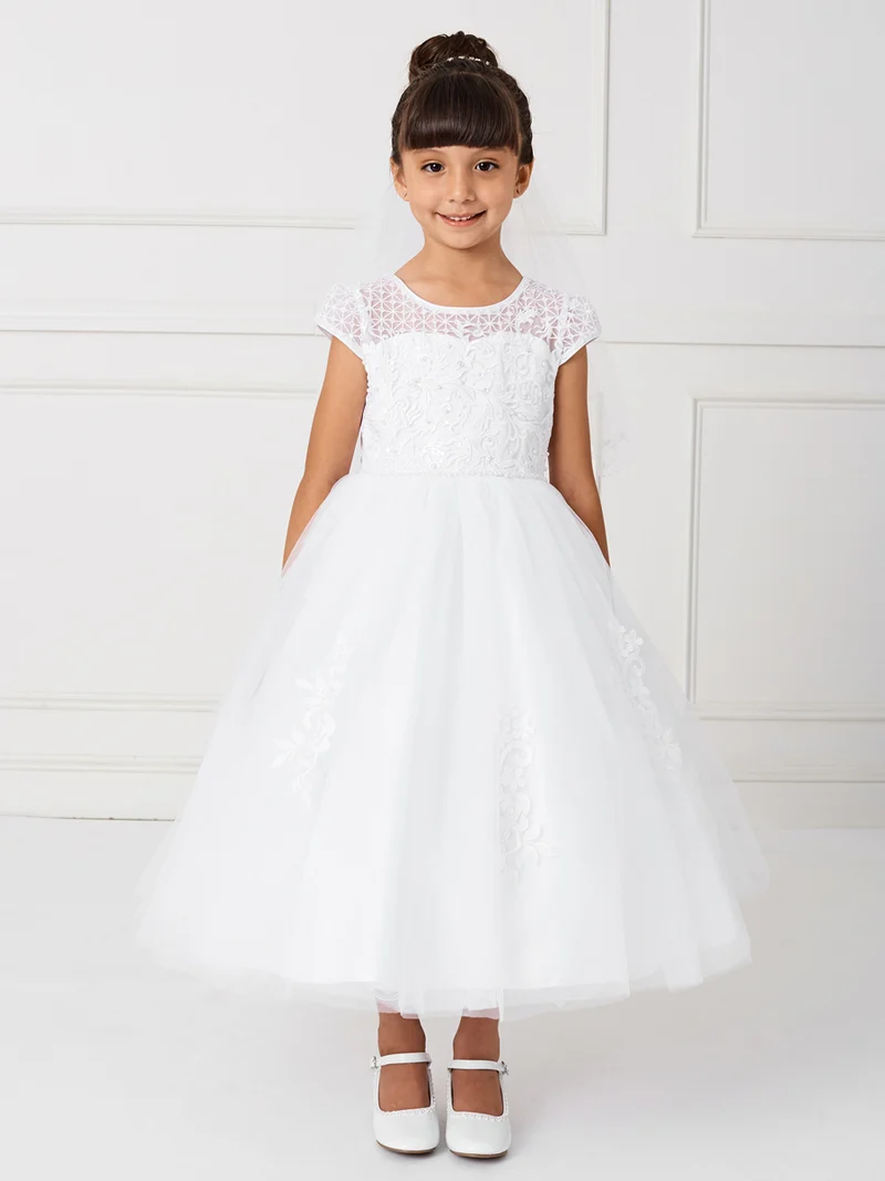 Flower Girl Vacker spetsapplikklänning från TIPTOP KIDS - AS5799