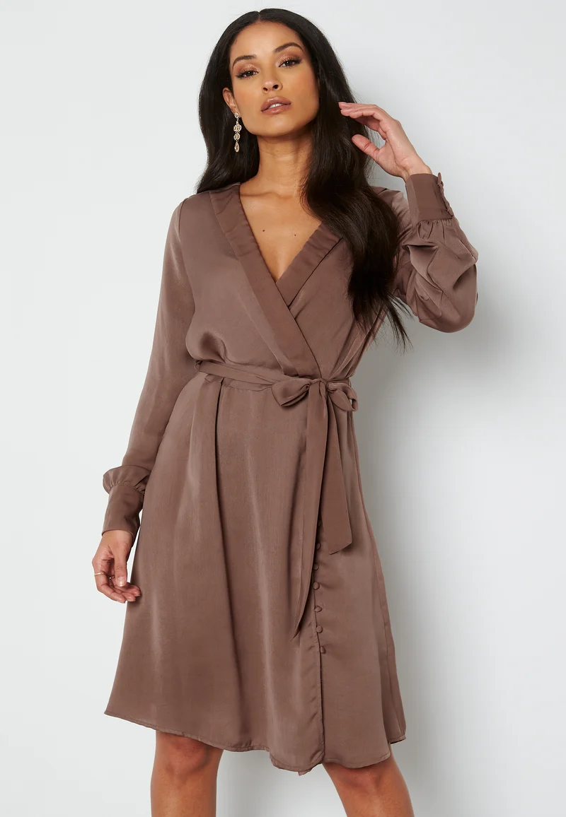 Abby L/S Button Dress