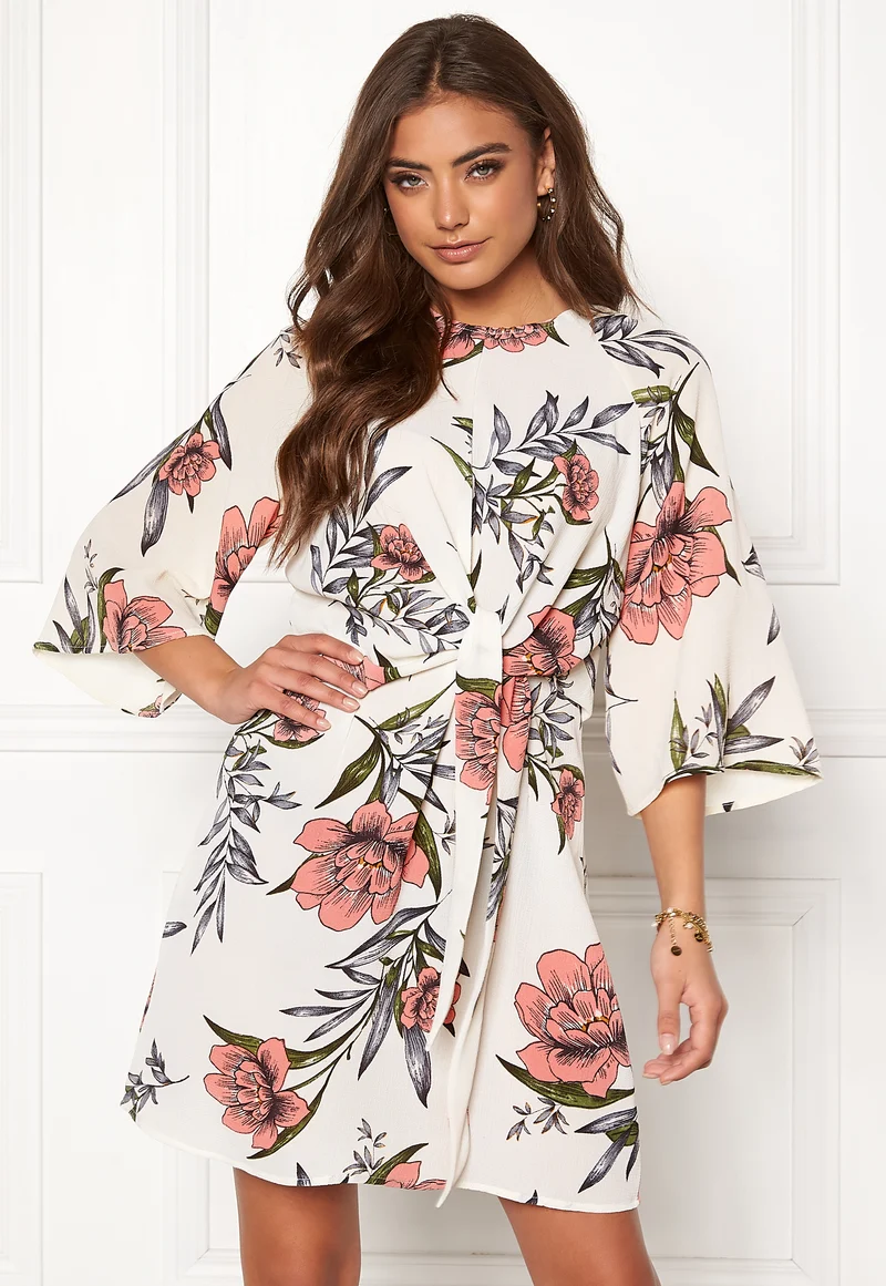 Floral Tie Front Dress