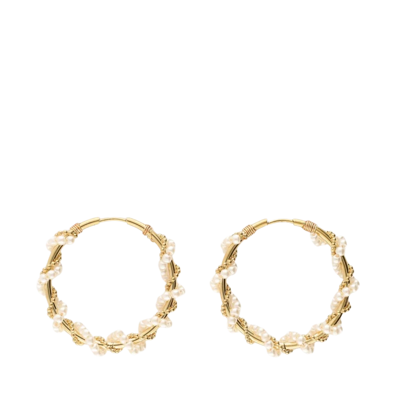 Statement Hoop Earrings - Gold