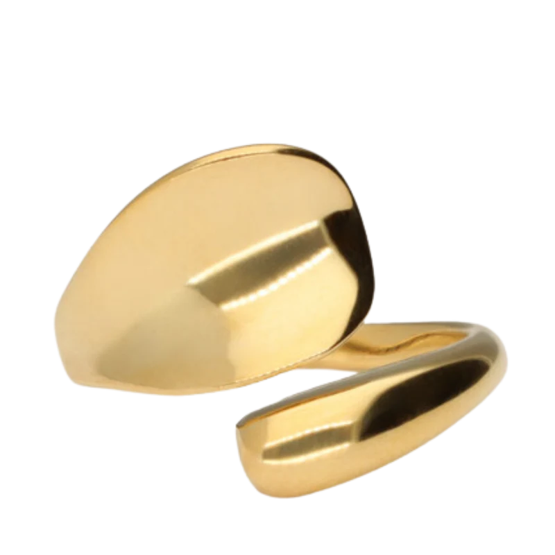 Ring Hollow Os - Gold