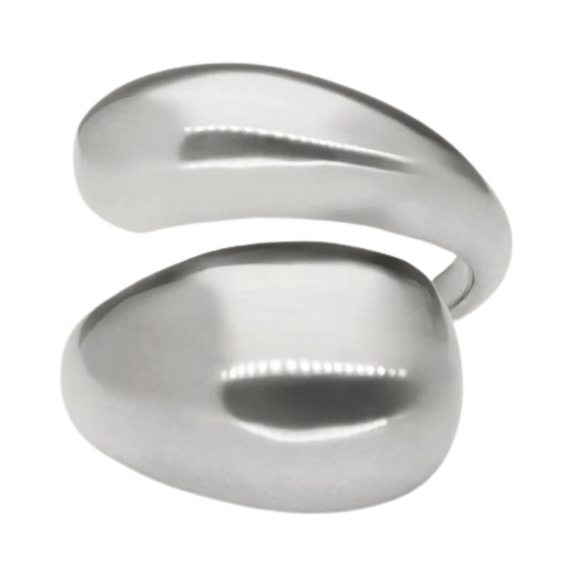 Ring chunky bubble OS - Silver