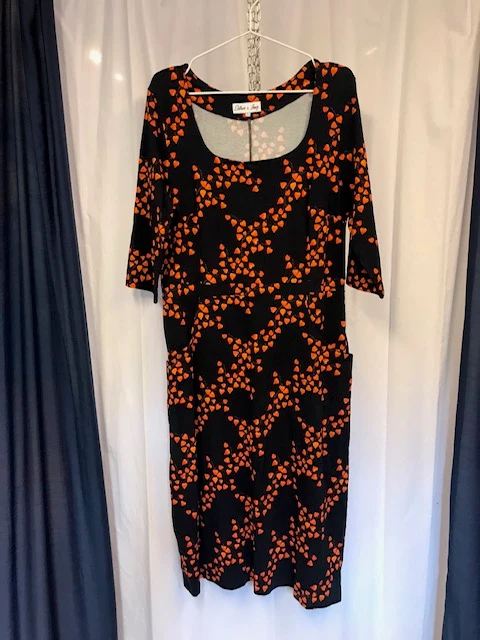 Secondhand: Klänning Inez - Physalis orange - L