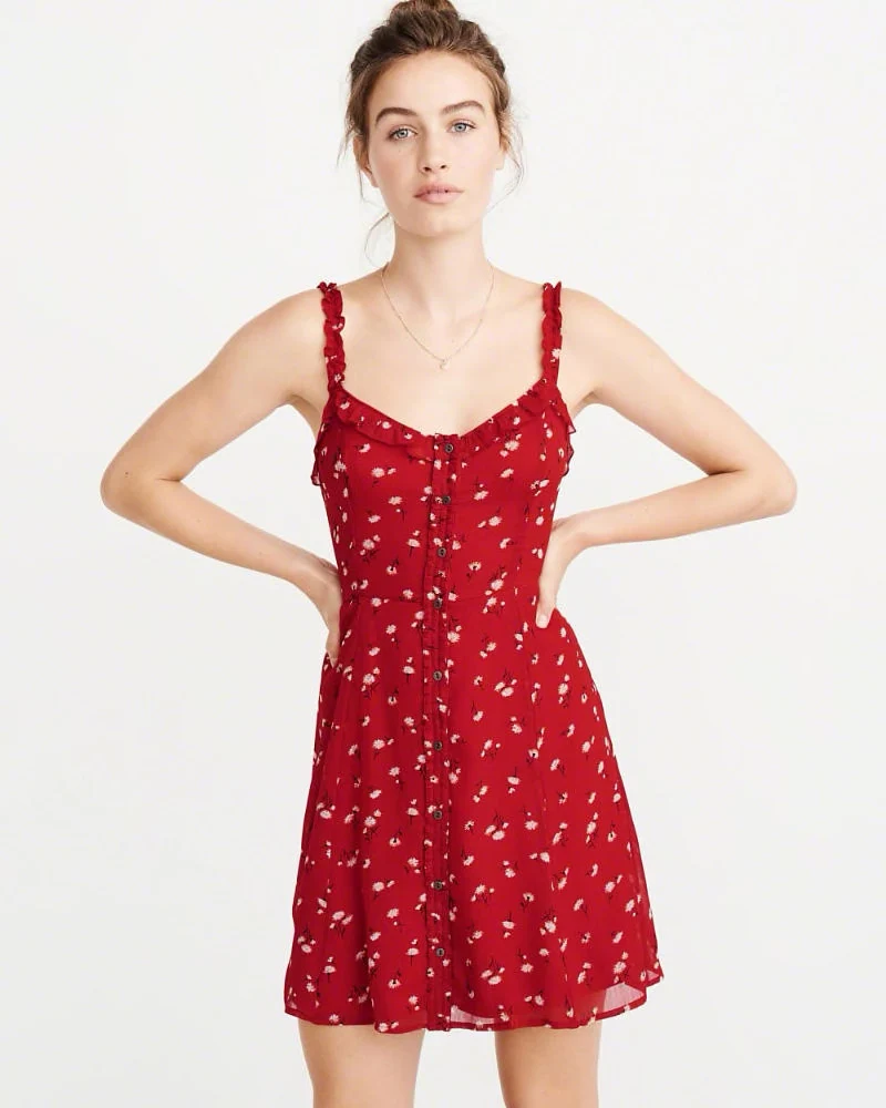 Button-Front Dress