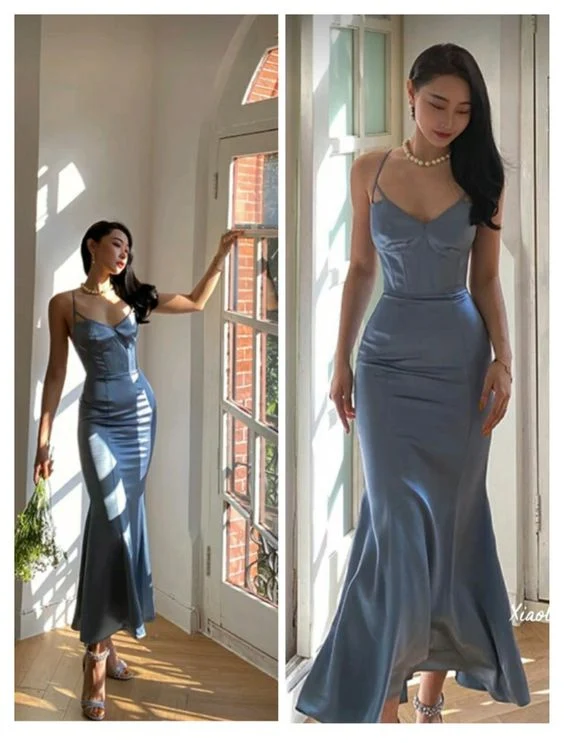 Elegant aftonklänning, balklänning med böljande silhuett