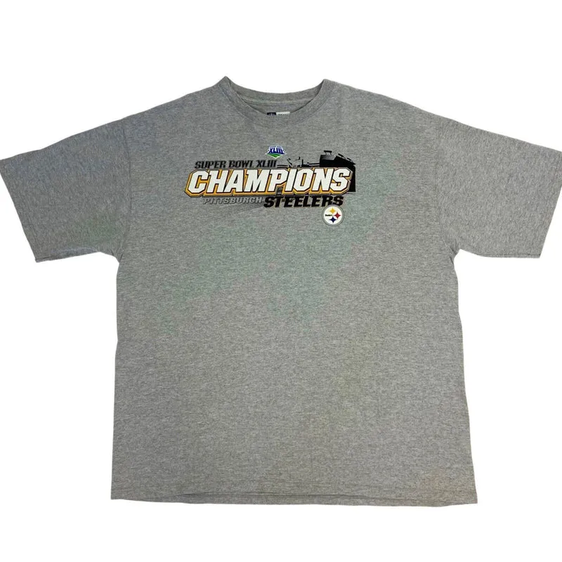 2006 Grey Pittsburgh Steelers T-shirt XXL