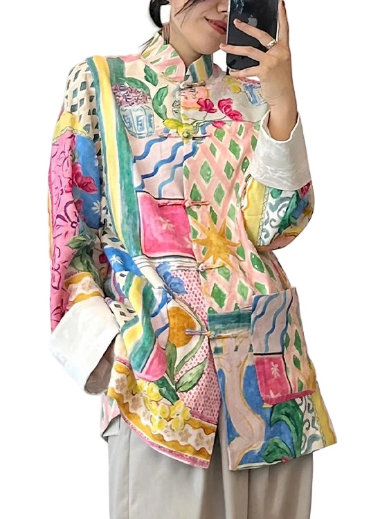 Kvinnors Topp med Patchwork och Färgblock